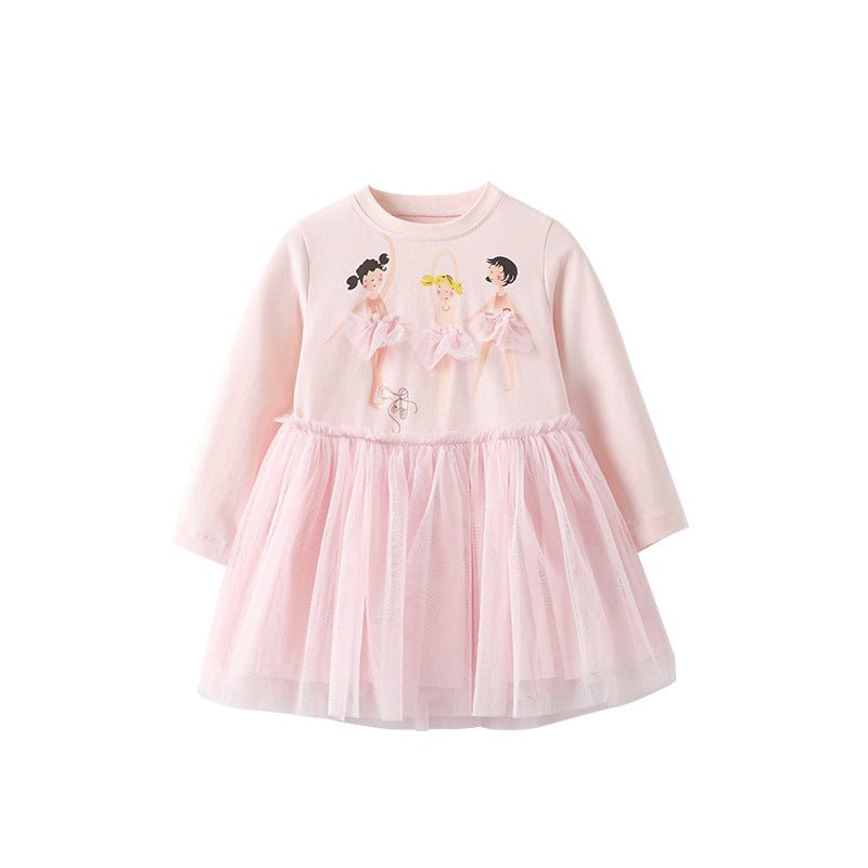Cute Crew-neck Long-sleeve Dress Suitable For Toddlers | Luxury Home Accessories | Heulog Glow