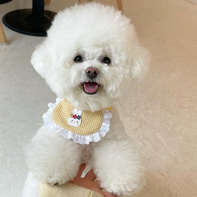 Cute Dog Smiling Bib Pet Bunny Saliva Towel | Luxury Home Accessories | Heulog Glow