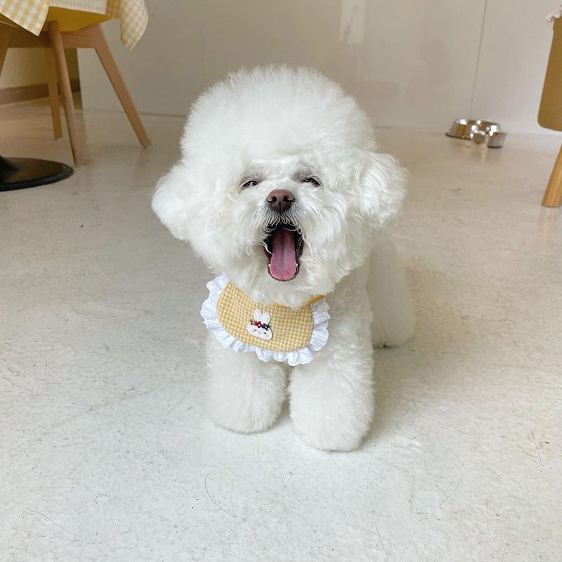 Cute Dog Smiling Bib Pet Bunny Saliva Towel | Luxury Home Accessories | Heulog Glow