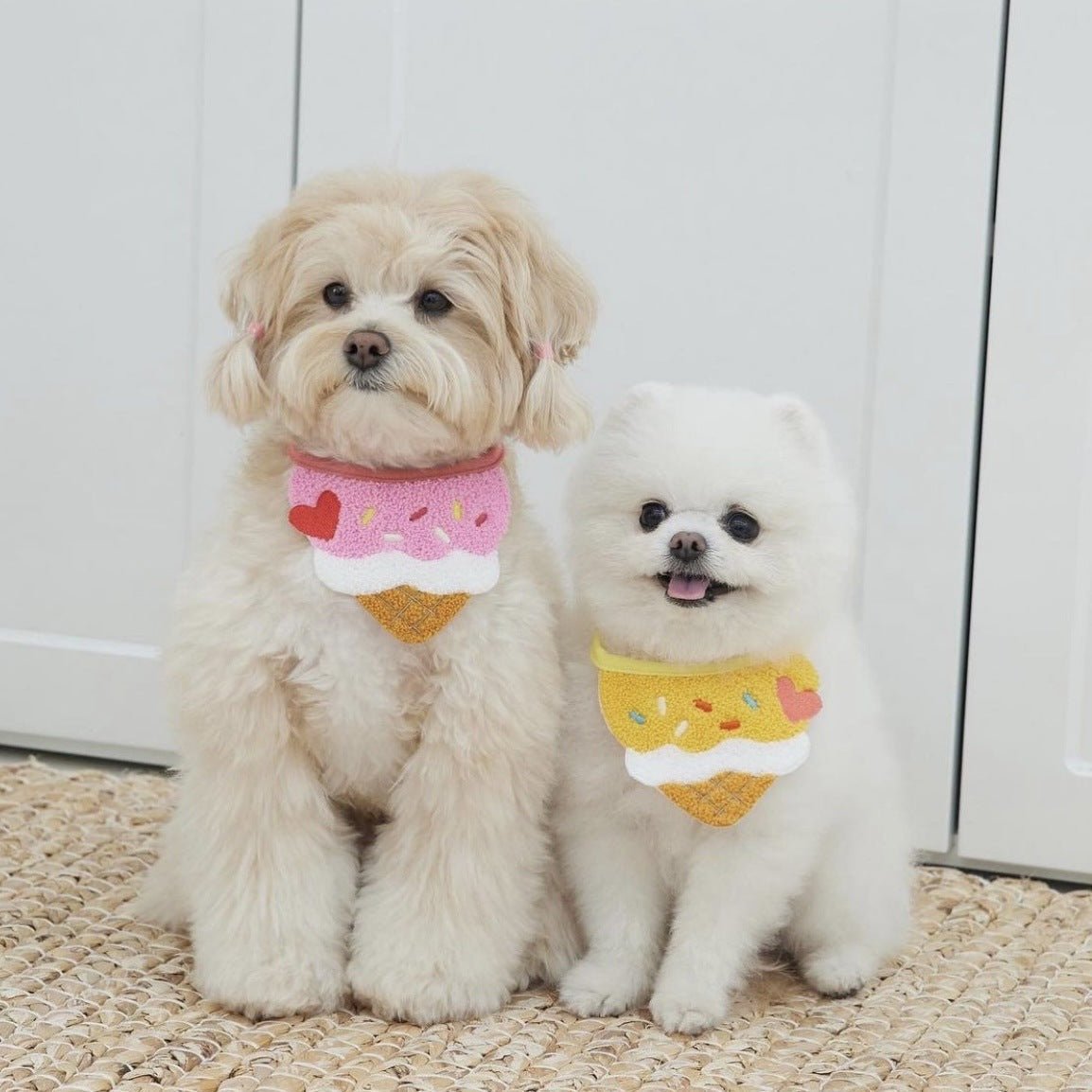 Cute Ice Cream Dog Bib Cat Pet Saliva Pocket Saliva Towel | Luxury Home Accessories | Heulog Glow