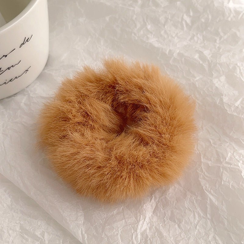 Cute Plush Large Intestine Hair Ring | Luxury Home Accessories | Heulog Glow