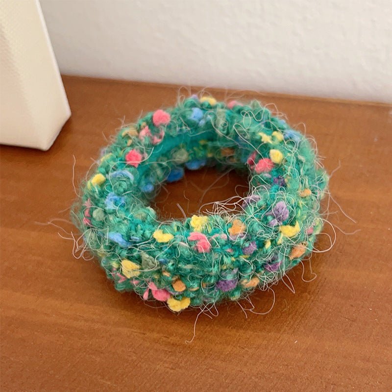 Cute Plush Large Intestine Hair Ring | Luxury Home Accessories | Heulog Glow