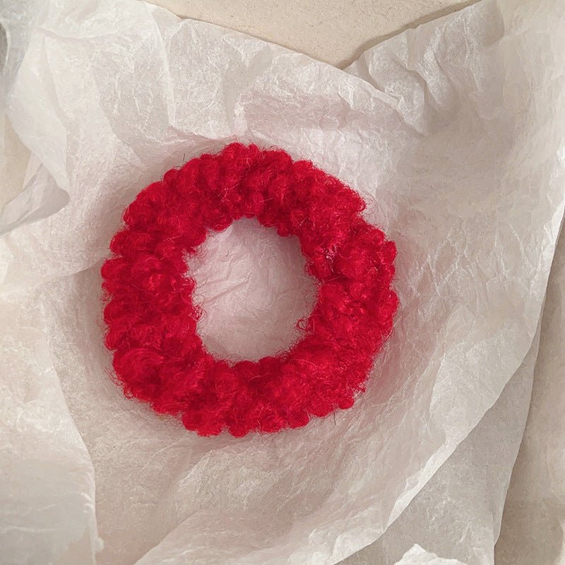 Cute Plush Large Intestine Hair Ring | Luxury Home Accessories | Heulog Glow