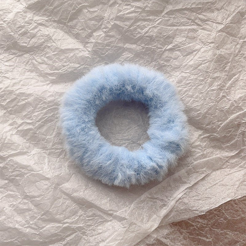 Cute Plush Large Intestine Hair Ring | Luxury Home Accessories | Heulog Glow