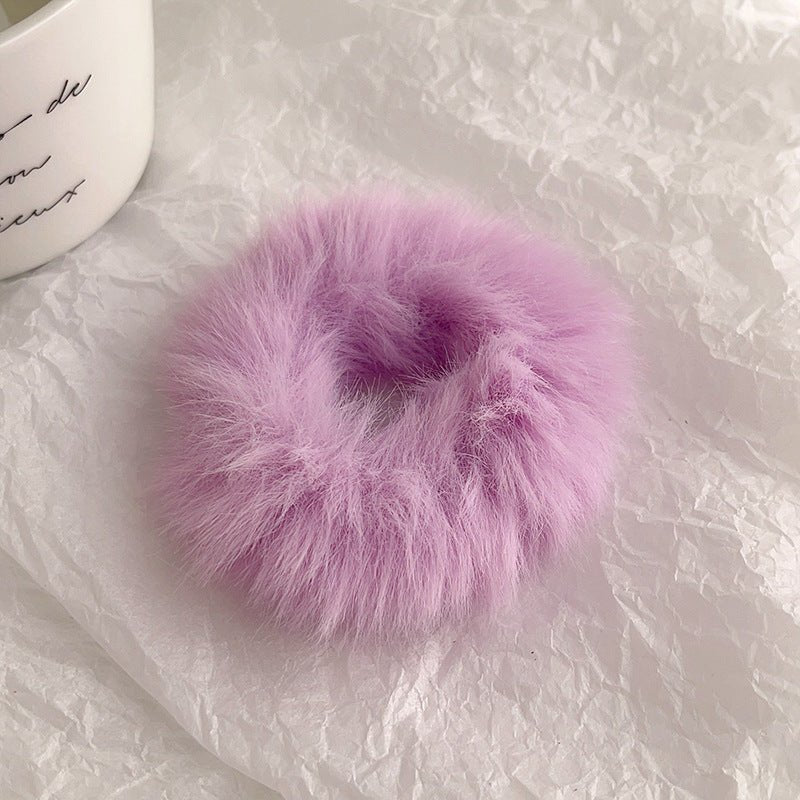 Cute Plush Large Intestine Hair Ring | Luxury Home Accessories | Heulog Glow