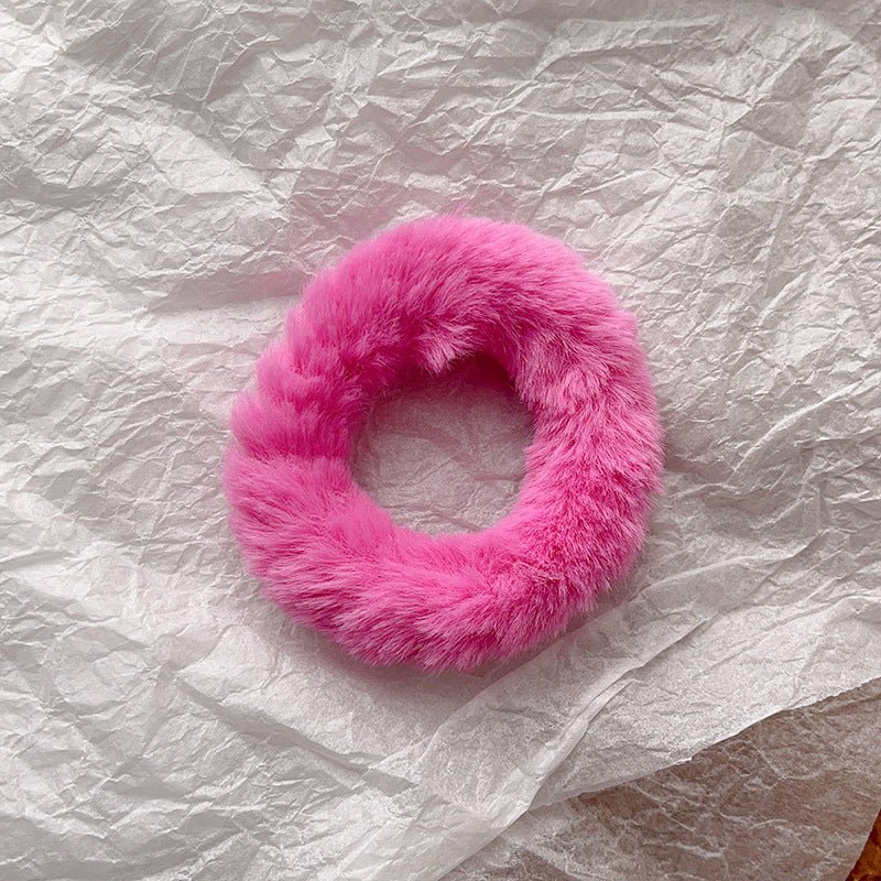 Cute Plush Large Intestine Hair Ring | Luxury Home Accessories | Heulog Glow