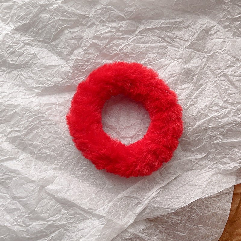 Cute Plush Large Intestine Hair Ring | Luxury Home Accessories | Heulog Glow