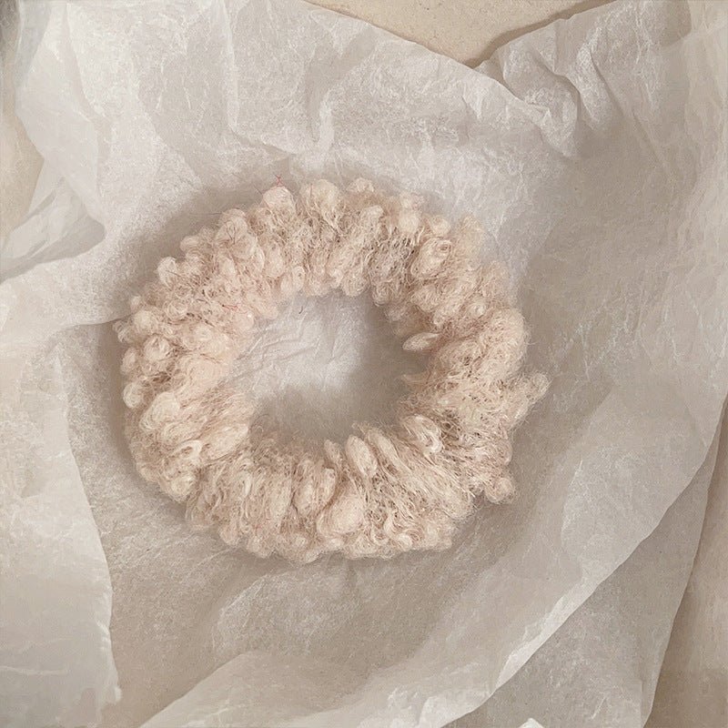 Cute Plush Large Intestine Hair Ring | Luxury Home Accessories | Heulog Glow