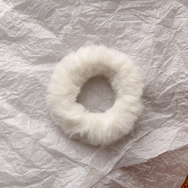Cute Plush Large Intestine Hair Ring | Luxury Home Accessories | Heulog Glow
