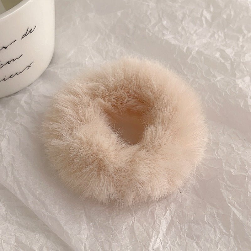 Cute Plush Large Intestine Hair Ring | Luxury Home Accessories | Heulog Glow