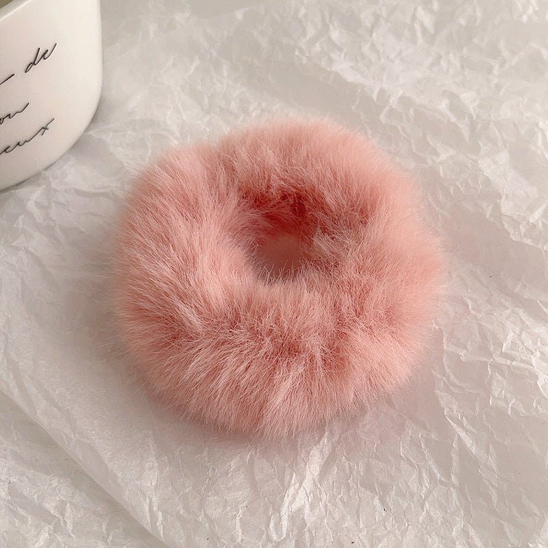 Cute Plush Large Intestine Hair Ring | Luxury Home Accessories | Heulog Glow