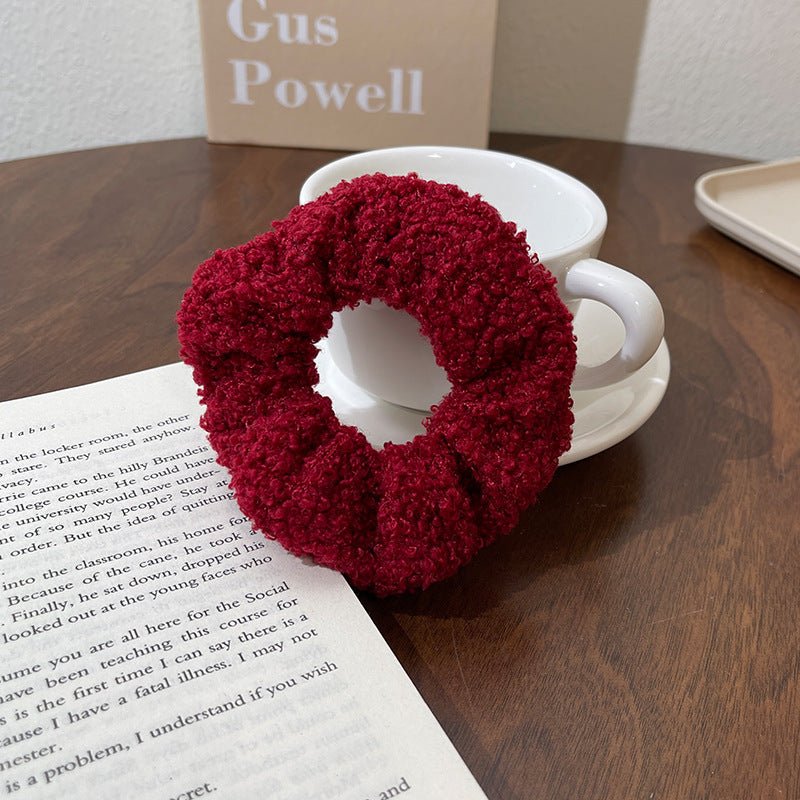 Cute Plush Large Intestine Hair Ring | Luxury Home Accessories | Heulog Glow