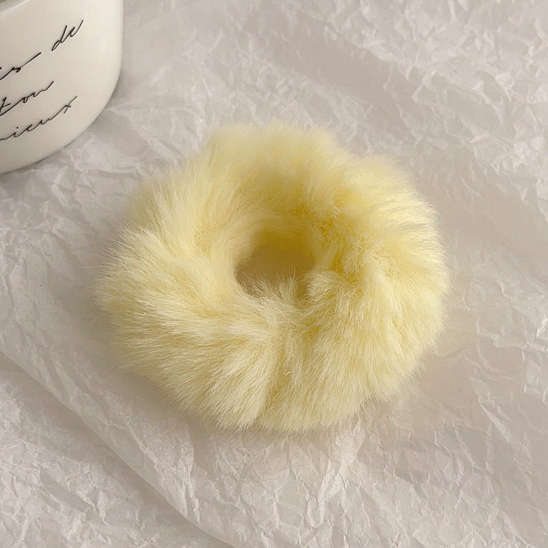 Cute Plush Large Intestine Hair Ring | Luxury Home Accessories | Heulog Glow