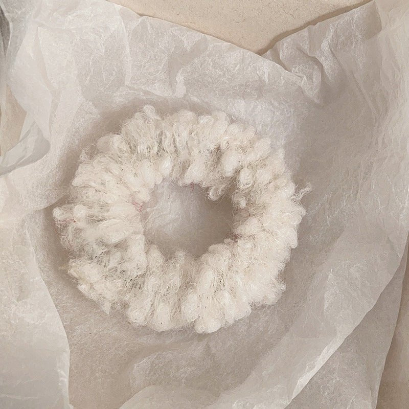 Cute Plush Large Intestine Hair Ring | Luxury Home Accessories | Heulog Glow