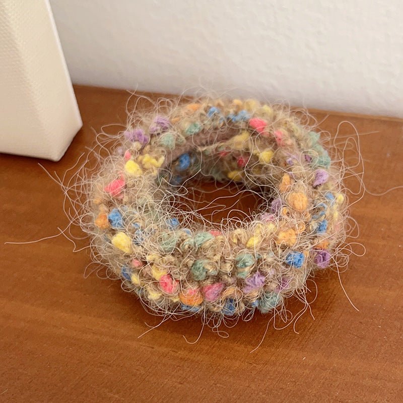 Cute Plush Large Intestine Hair Ring | Luxury Home Accessories | Heulog Glow