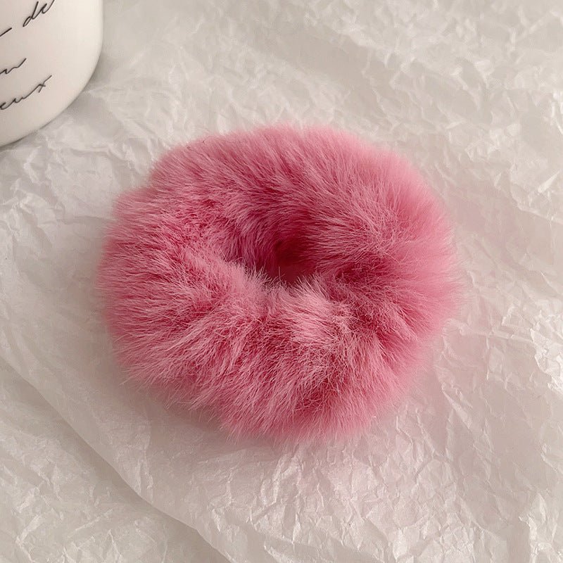 Cute Plush Large Intestine Hair Ring | Luxury Home Accessories | Heulog Glow