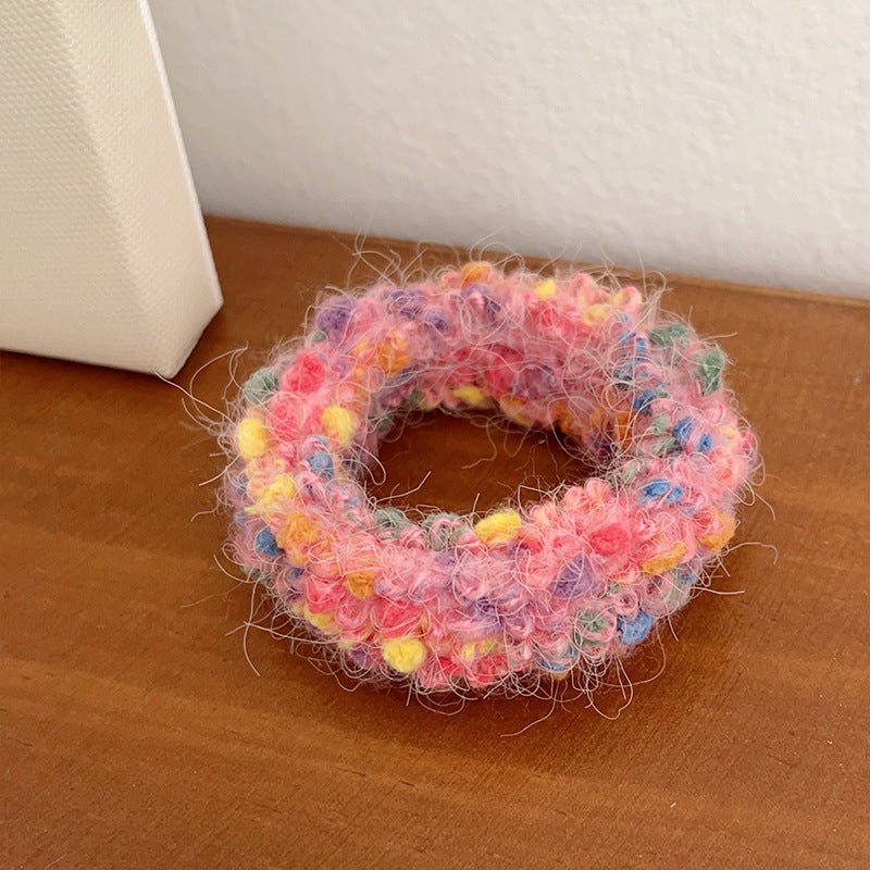 Cute Plush Large Intestine Hair Ring | Luxury Home Accessories | Heulog Glow