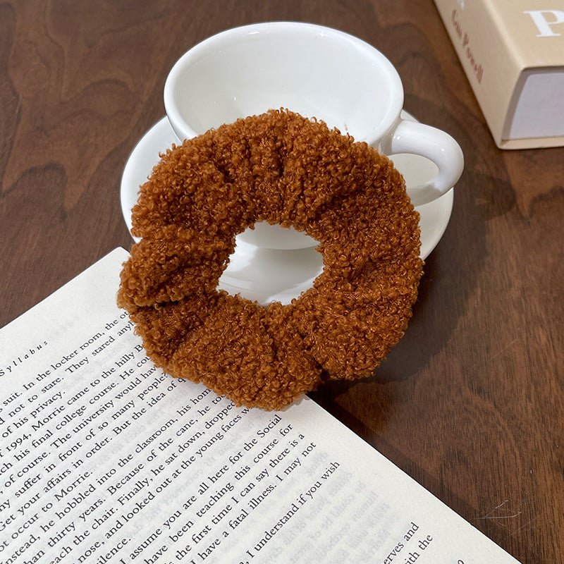 Cute Plush Large Intestine Hair Ring | Luxury Home Accessories | Heulog Glow