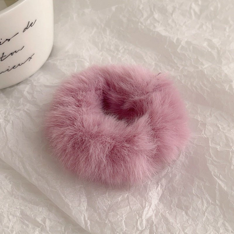 Cute Plush Large Intestine Hair Ring | Luxury Home Accessories | Heulog Glow