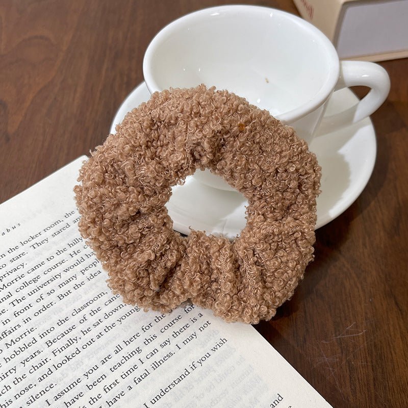 Cute Plush Large Intestine Hair Ring | Luxury Home Accessories | Heulog Glow