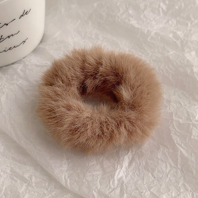 Cute Plush Large Intestine Hair Ring | Luxury Home Accessories | Heulog Glow