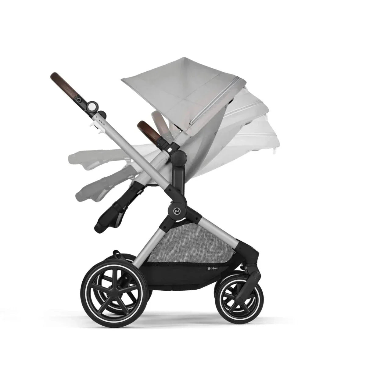 Cybex Eos Lux Silver 2-in-1 Pushchair - Lava Grey | Luxury Home Accessories | Heulog Glow