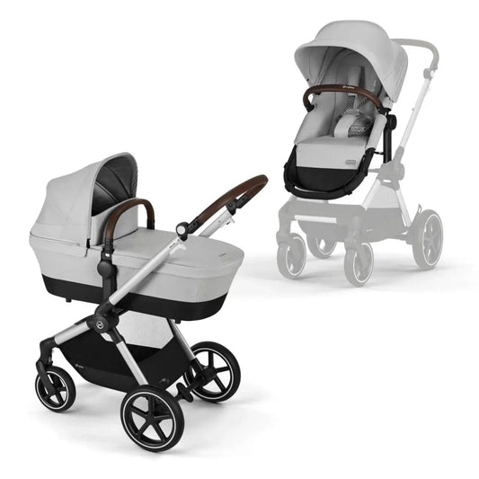 Cybex Eos Lux Silver 2-in-1 Pushchair - Lava Grey | Luxury Home Accessories | Heulog Glow