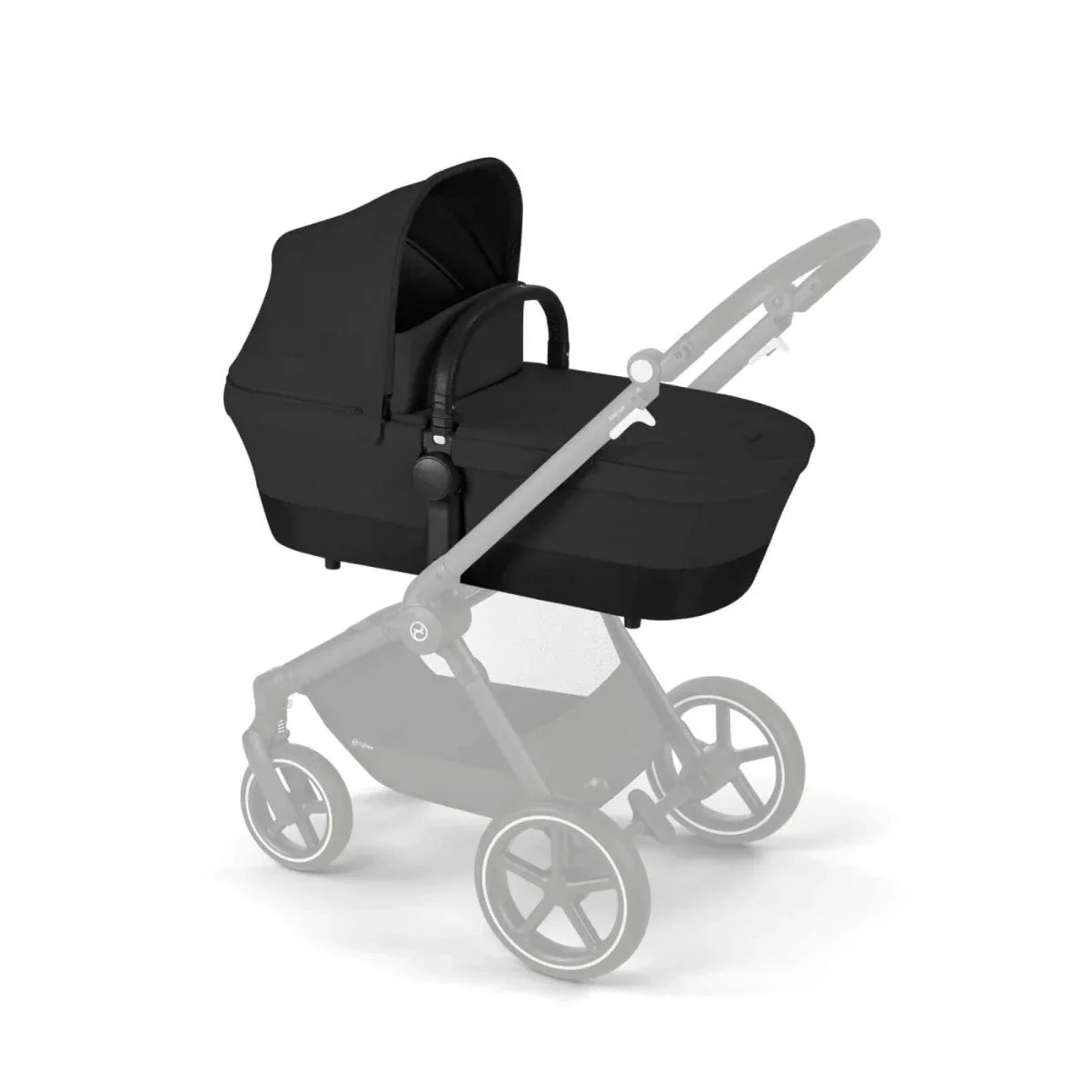 Cybex EOS Lux Silver 2-in-1 Pushchair - Moon Black | Luxury Home Accessories | Heulog Glow