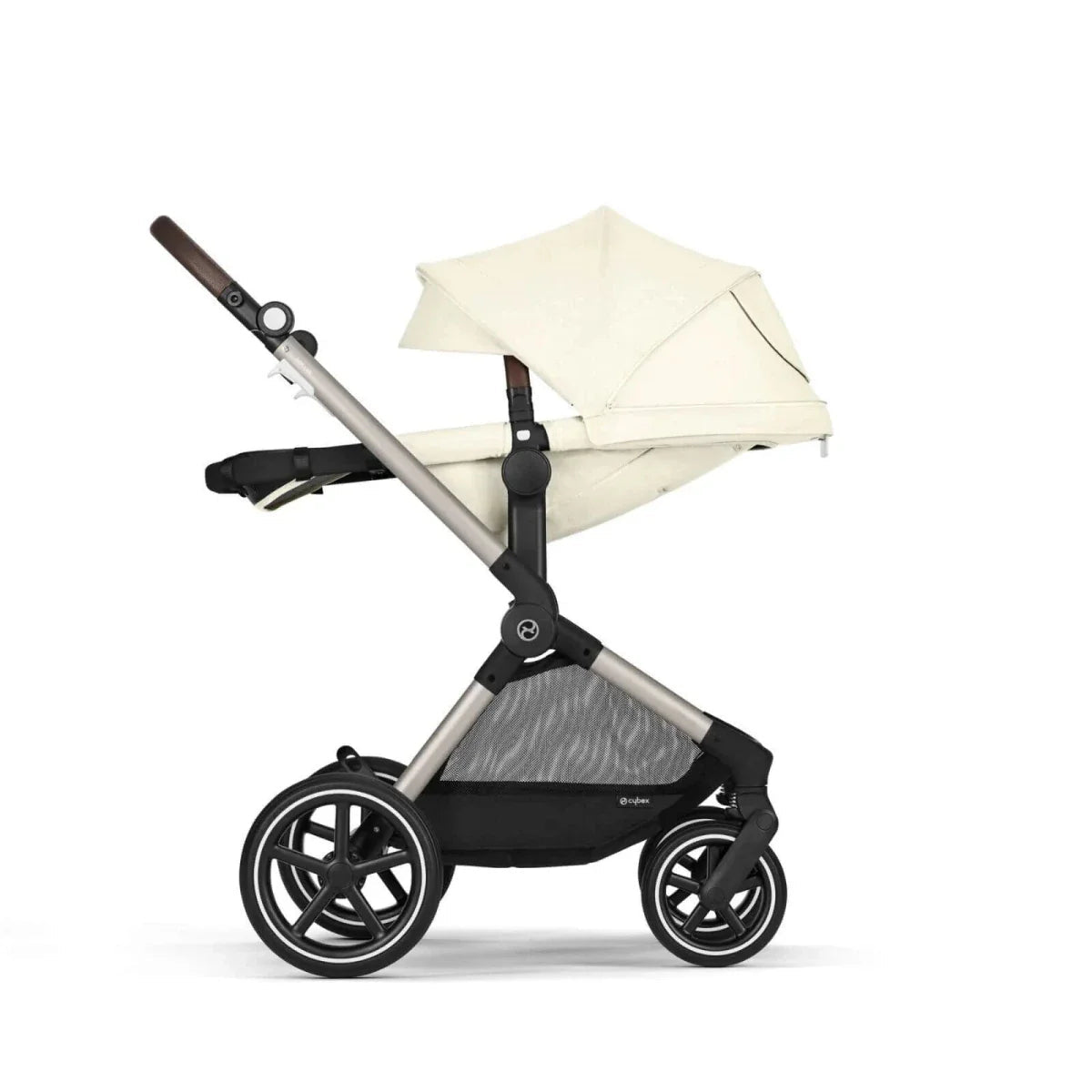Cybex Eos Lux Silver 2-in-1 Pushchair - Seashell Beige | Luxury Home Accessories | Heulog Glow
