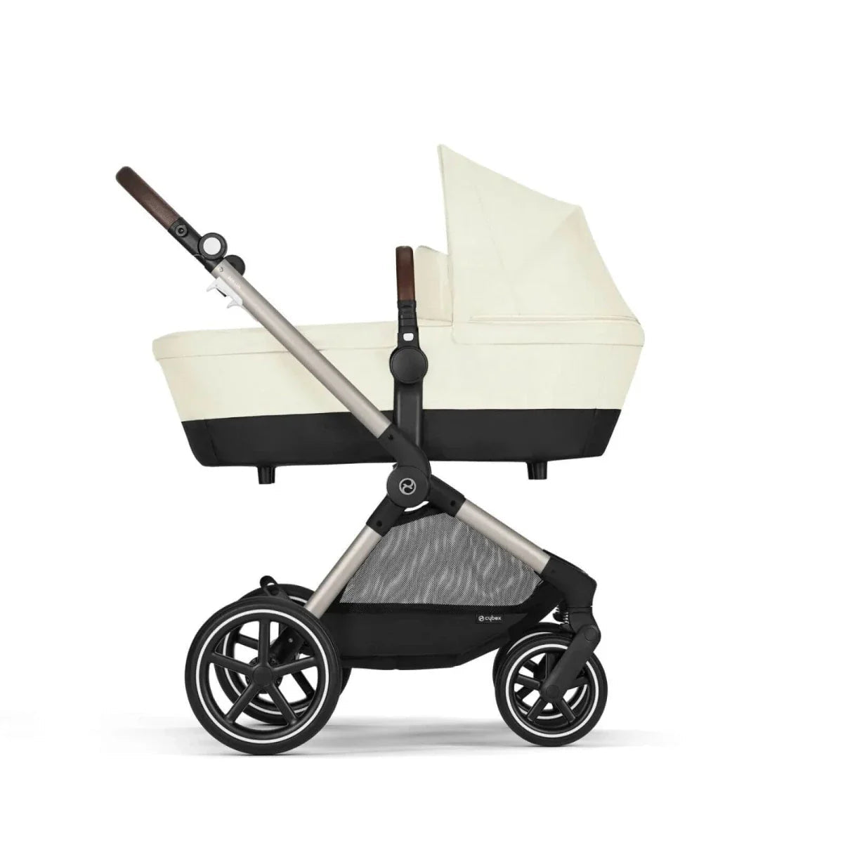 Cybex Eos Lux Silver 2-in-1 Pushchair - Seashell Beige | Luxury Home Accessories | Heulog Glow