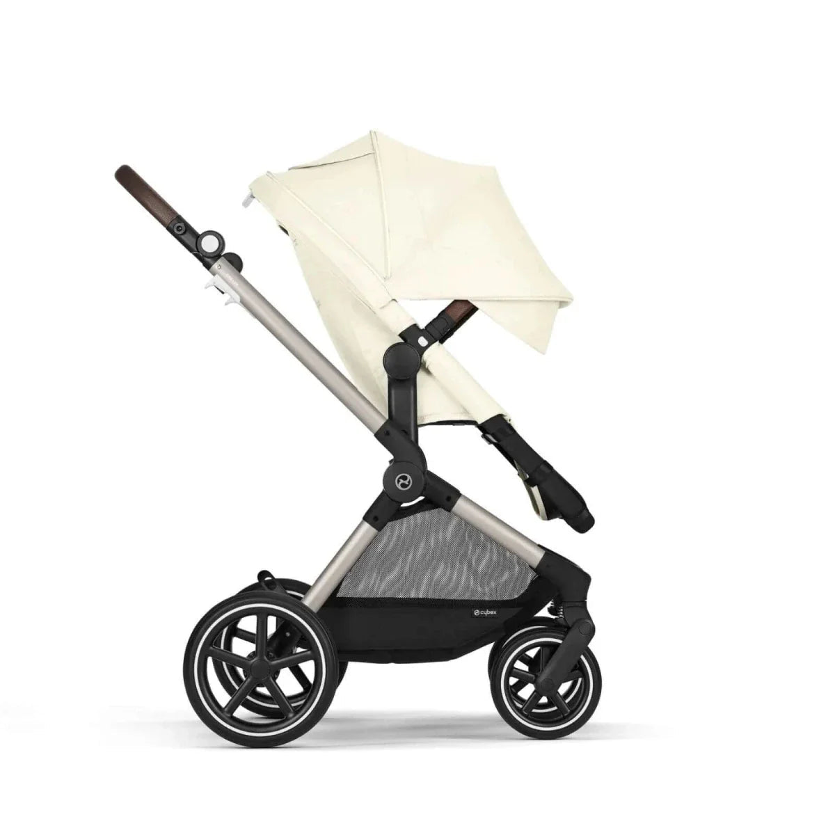 Cybex Eos Lux Silver 2-in-1 Pushchair - Seashell Beige | Luxury Home Accessories | Heulog Glow