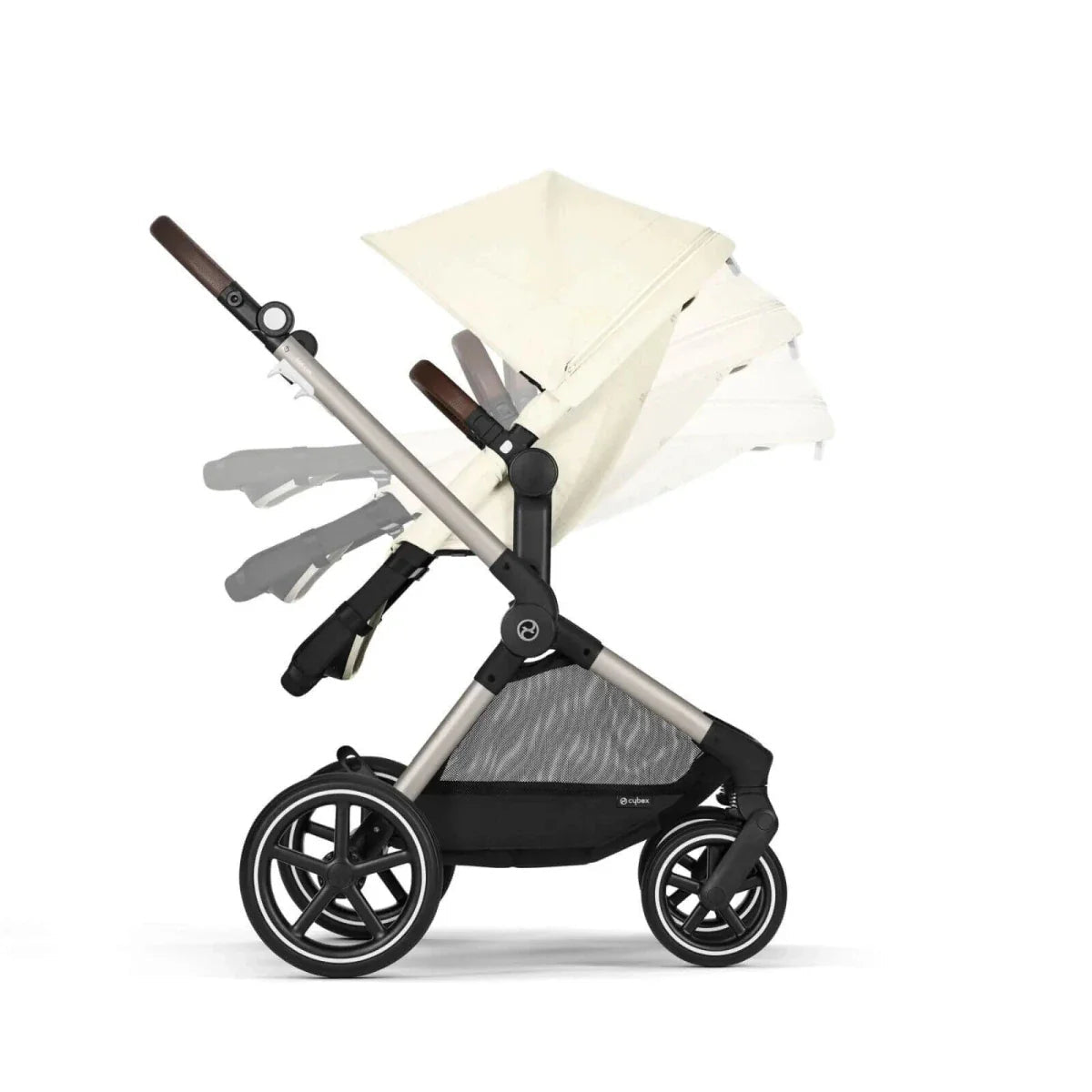 Cybex Eos Lux Silver 2-in-1 Pushchair - Seashell Beige | Luxury Home Accessories | Heulog Glow