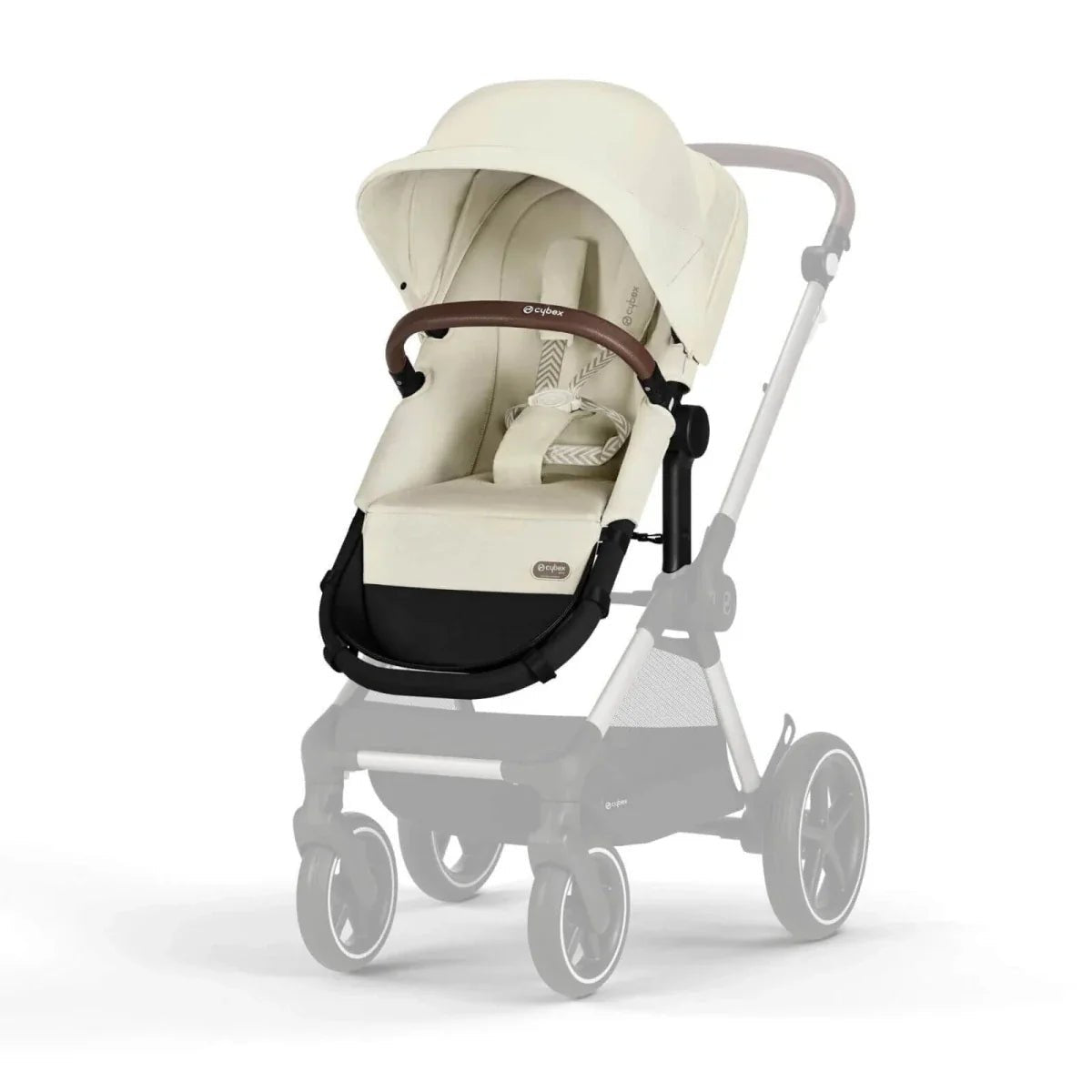 Cybex Eos Lux Silver 2-in-1 Pushchair - Seashell Beige | Luxury Home Accessories | Heulog Glow