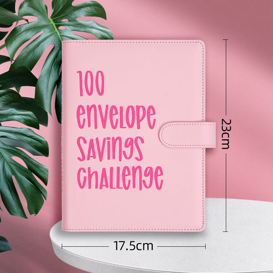 100 Envelope Savings Challenge Couple Notebook