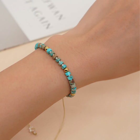 Oil Painting Artistic Bracelet Emperor Stone Shell Five-pointed Star Bracelet