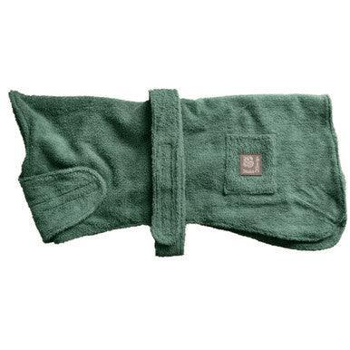 Danish Design Dog Robe Towelling Green 30cm | Luxury Home Accessories | Heulog Glow