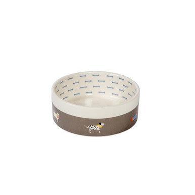 Danish Design FatFace Marching Dogs Pet Bowl Large | Luxury Home Accessories | Heulog Glow