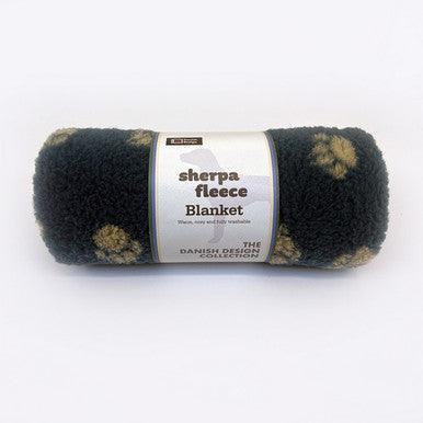 Danish Design Fleece Harbour Paw Blanket Medium | Luxury Home Accessories | Heulog Glow