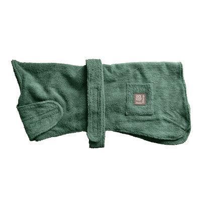 Danish Design Towelling Dog Robe Green 70cm | Luxury Home Accessories | Heulog Glow