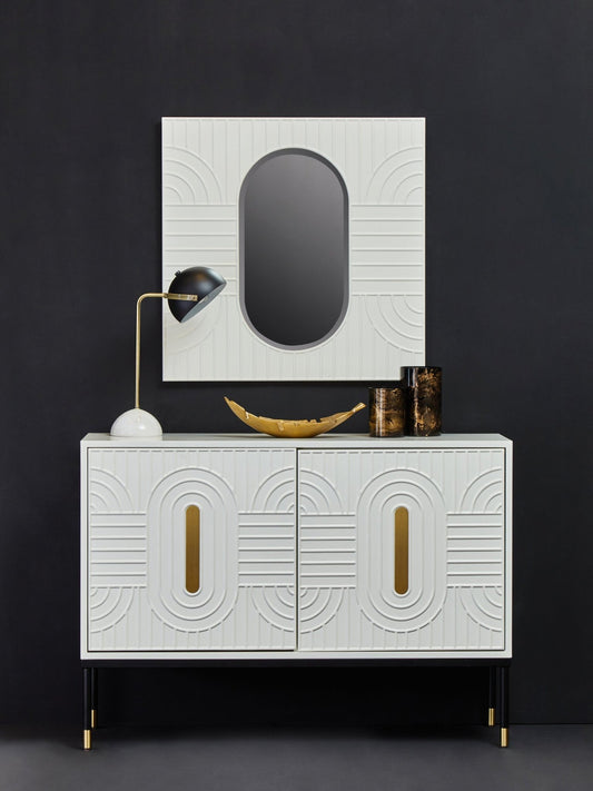 Danta Off White 2 Door Sideboard | Luxury Home Accessories | Heulog Glow