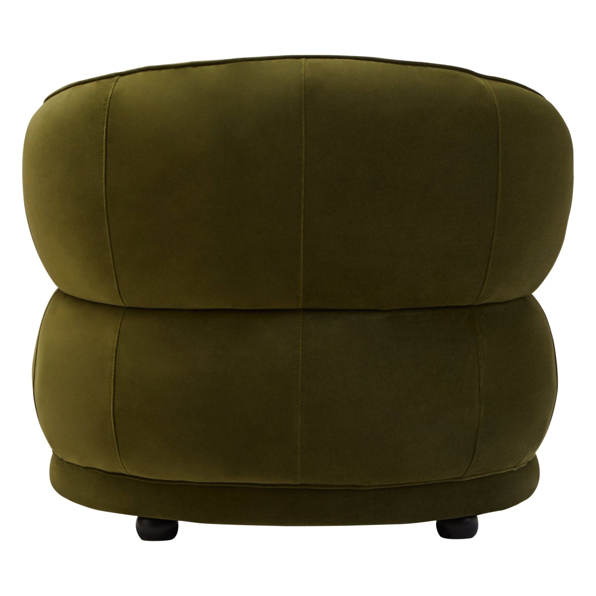 Darla Forest Green Curved Velvet Chair | Luxury Home Accessories | Heulog Glow