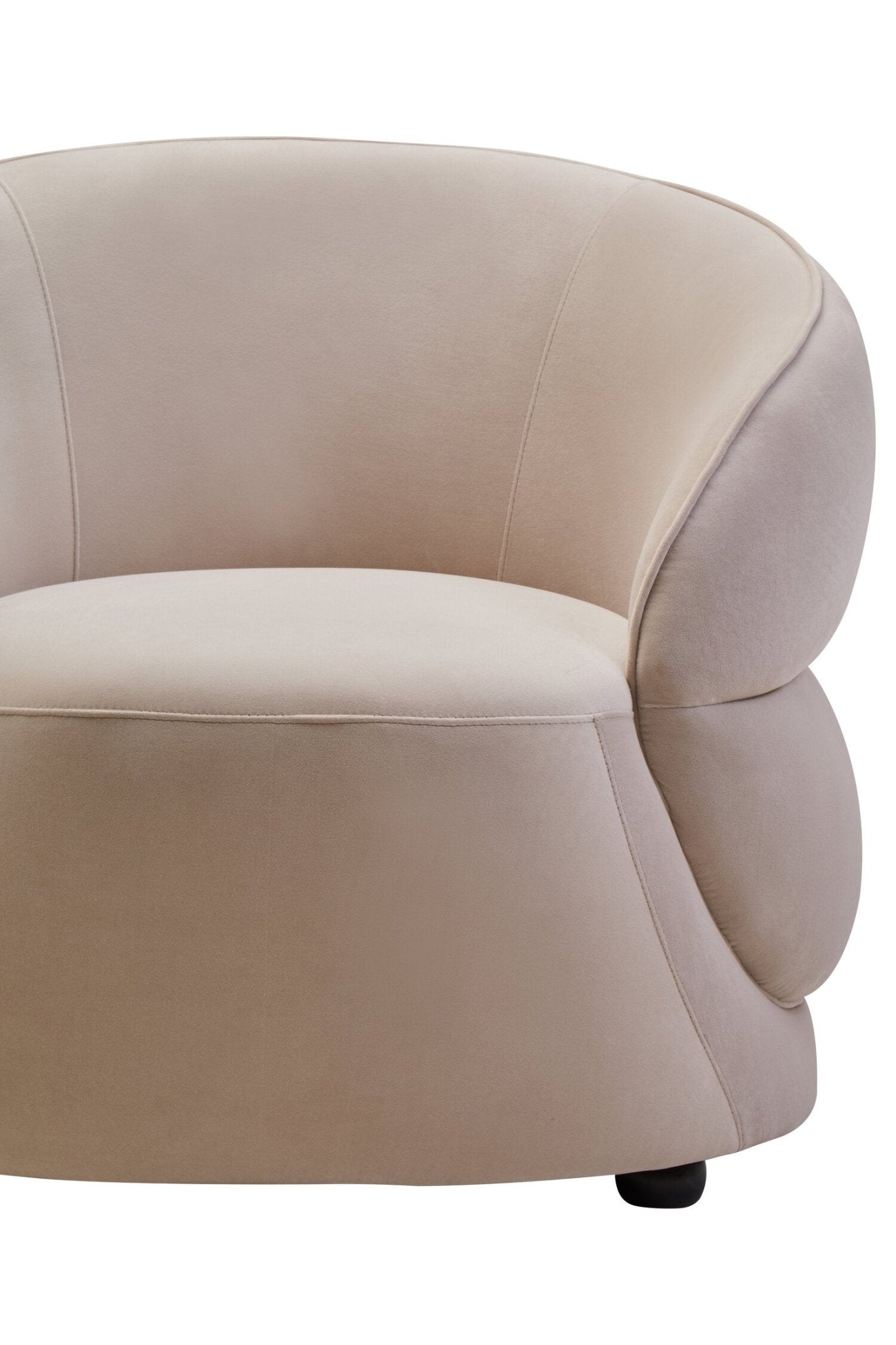 Darla Stone Velvet Curved Chair | Luxury Home Accessories | Heulog Glow
