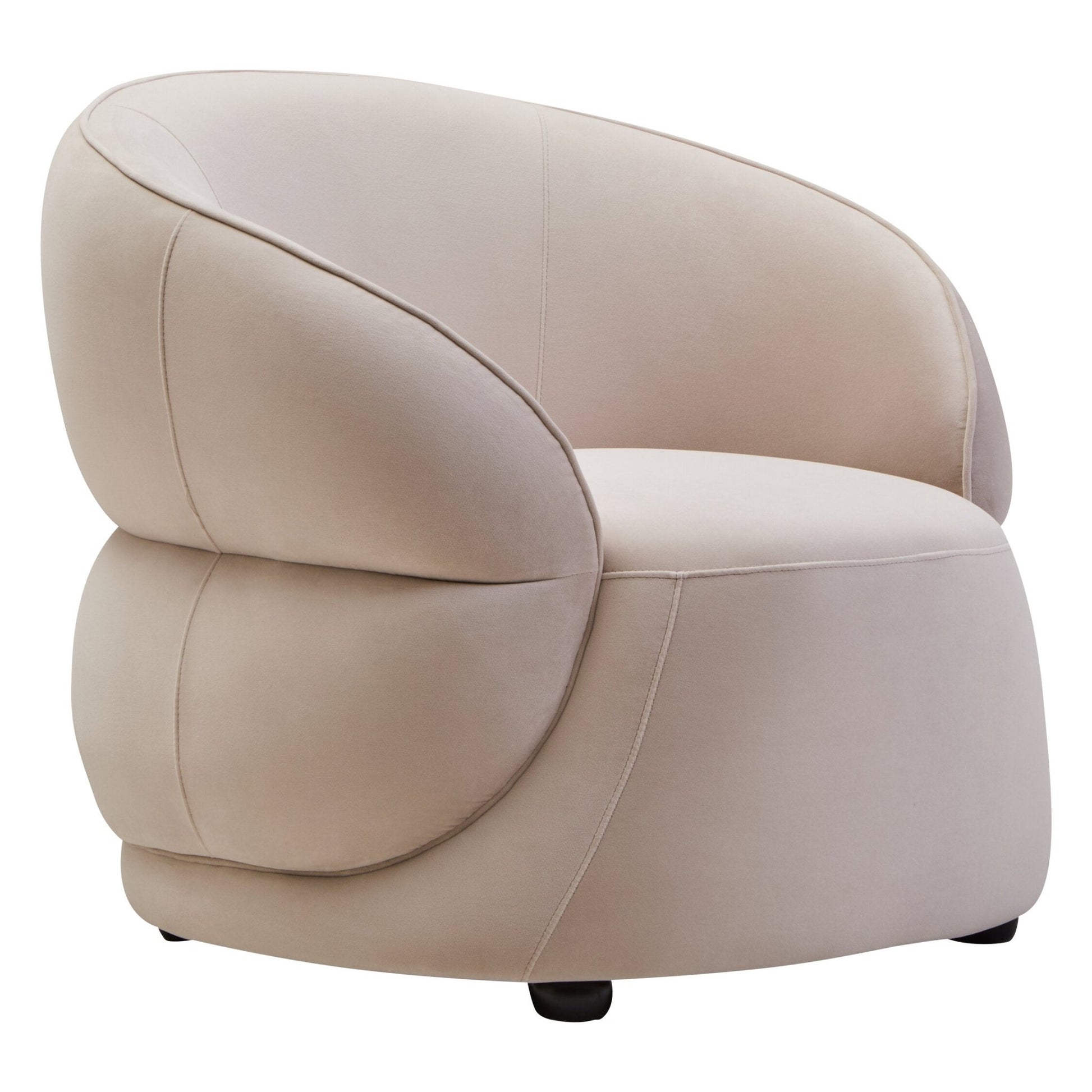 Darla Stone Velvet Curved Chair | Luxury Home Accessories | Heulog Glow