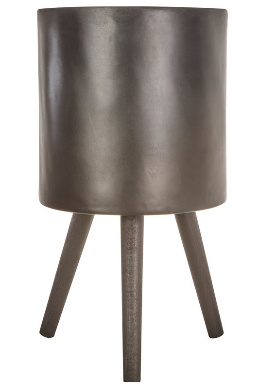 Darnell Large Black Finish Planter | Luxury Home Accessories | Heulog Glow
