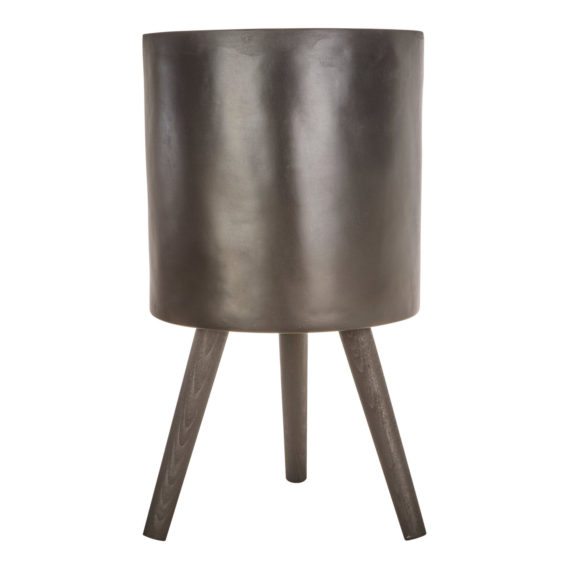 Darnell Large Black Finish Planter | Luxury Home Accessories | Heulog Glow