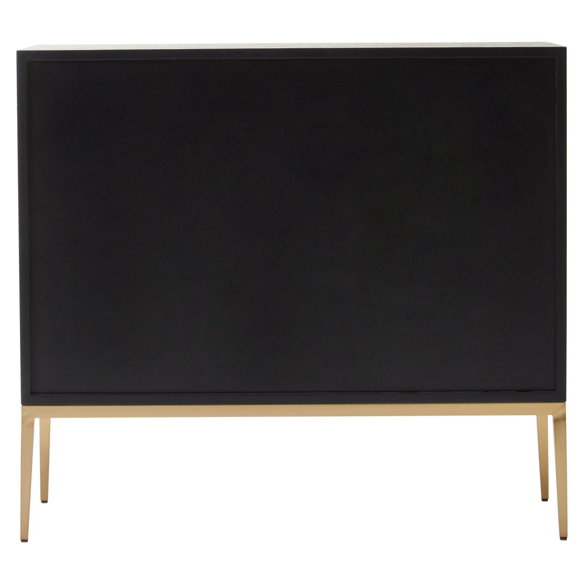 Davoli Black and Gold Two Door Sideboard | Luxury Home Accessories | Heulog Glow