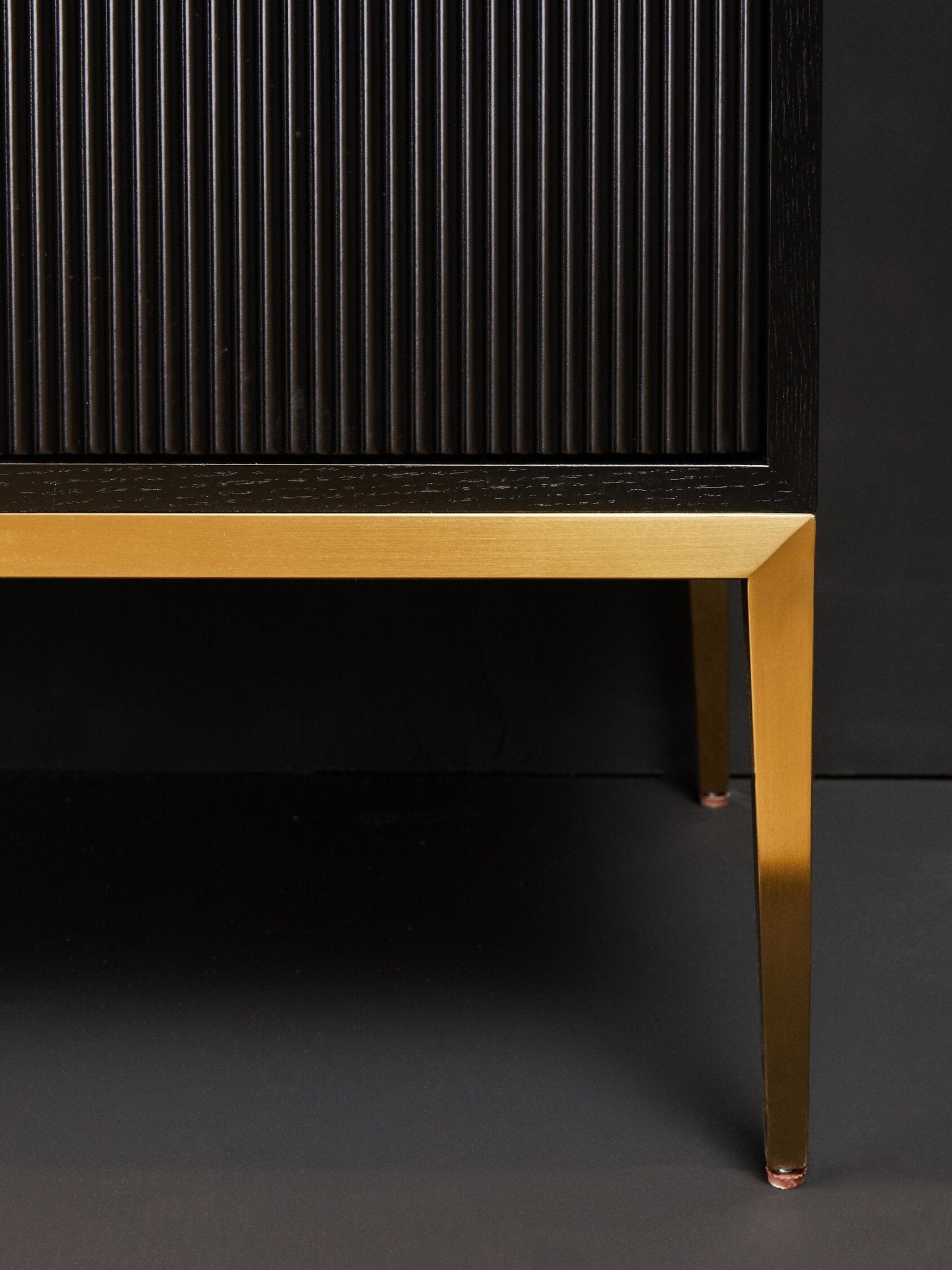 Davoli Black and Gold Two Door Sideboard | Luxury Home Accessories | Heulog Glow