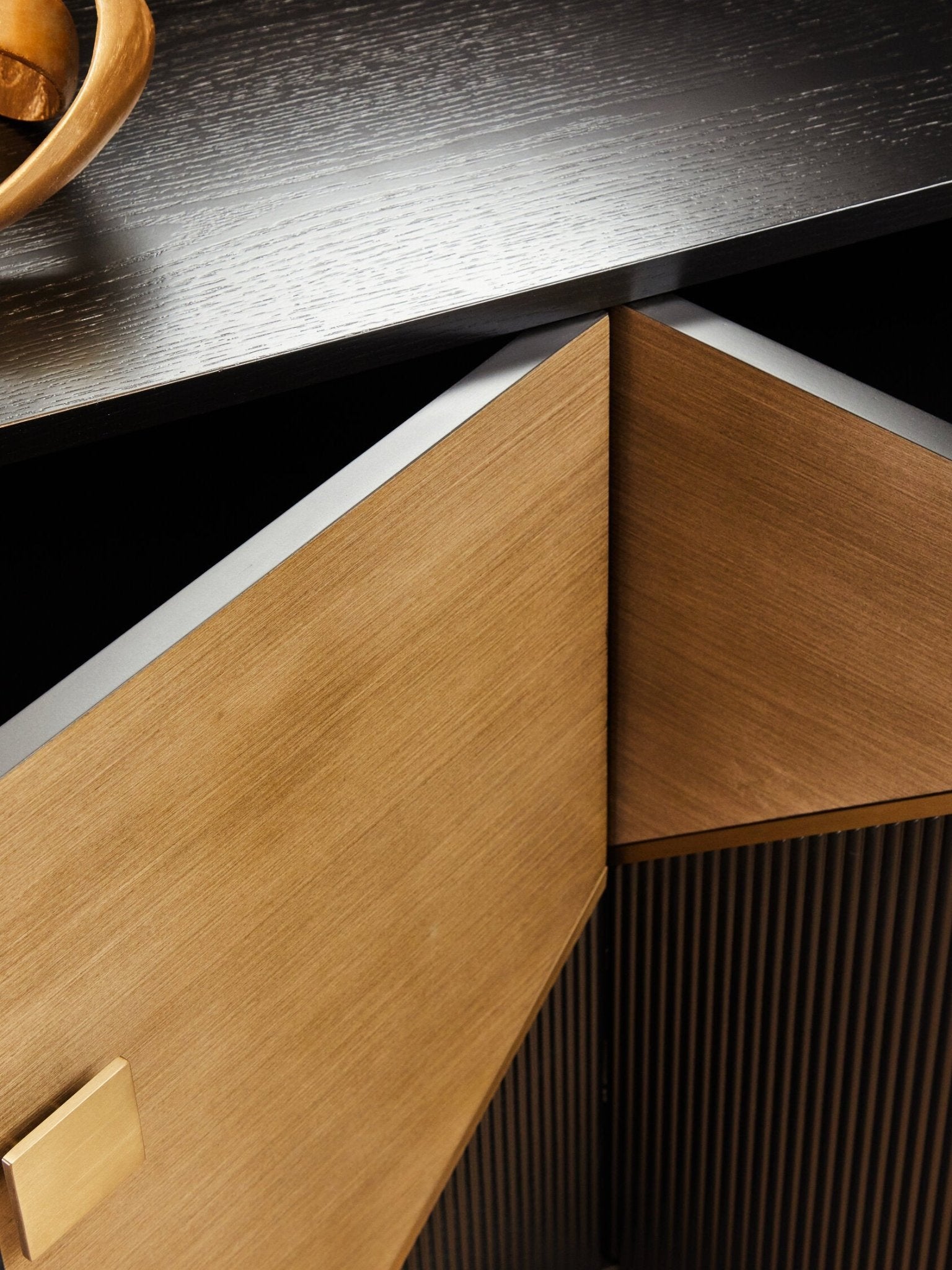 Davoli Black And Grey Sideboard | Luxury Home Accessories | Heulog Glow