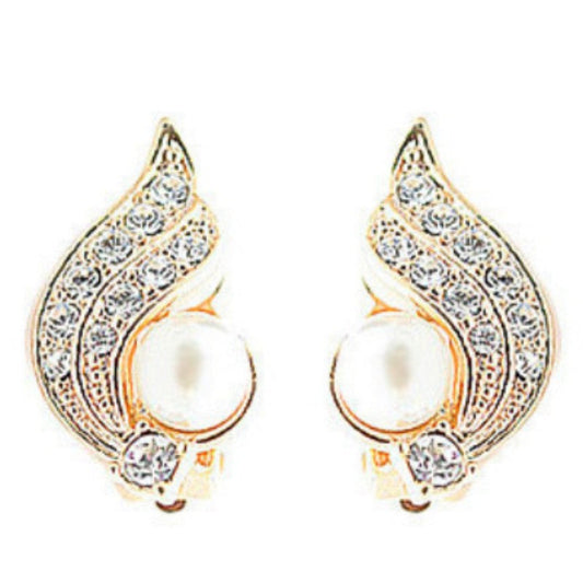 Valentine's Day Gift Angel Wings Pearl Ear Clip