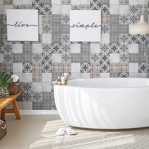 Deacoratvie Wall Panels - Patchwork -  3.25m2 (34.98sqft) - 9 Panels